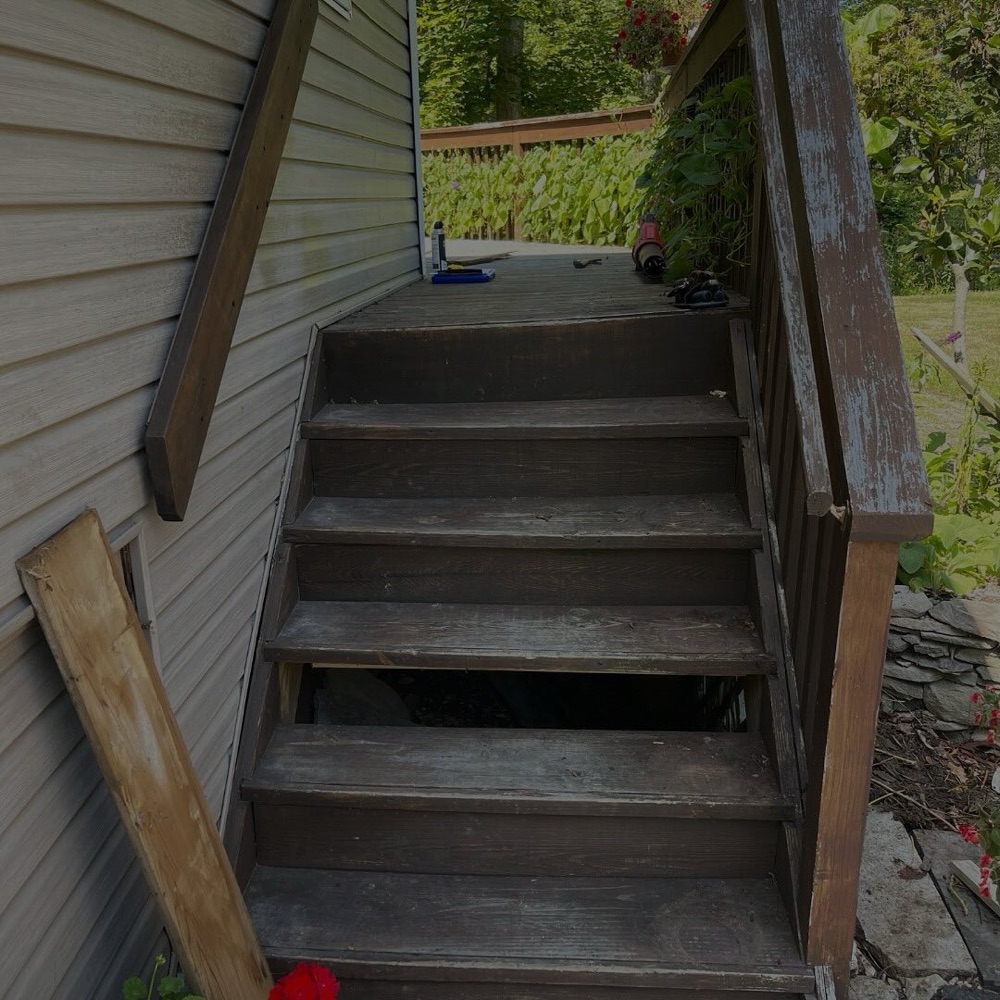 Deck before rebuild
