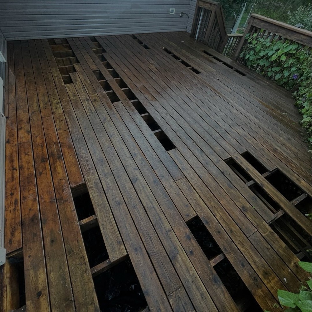 Floor before refinishing